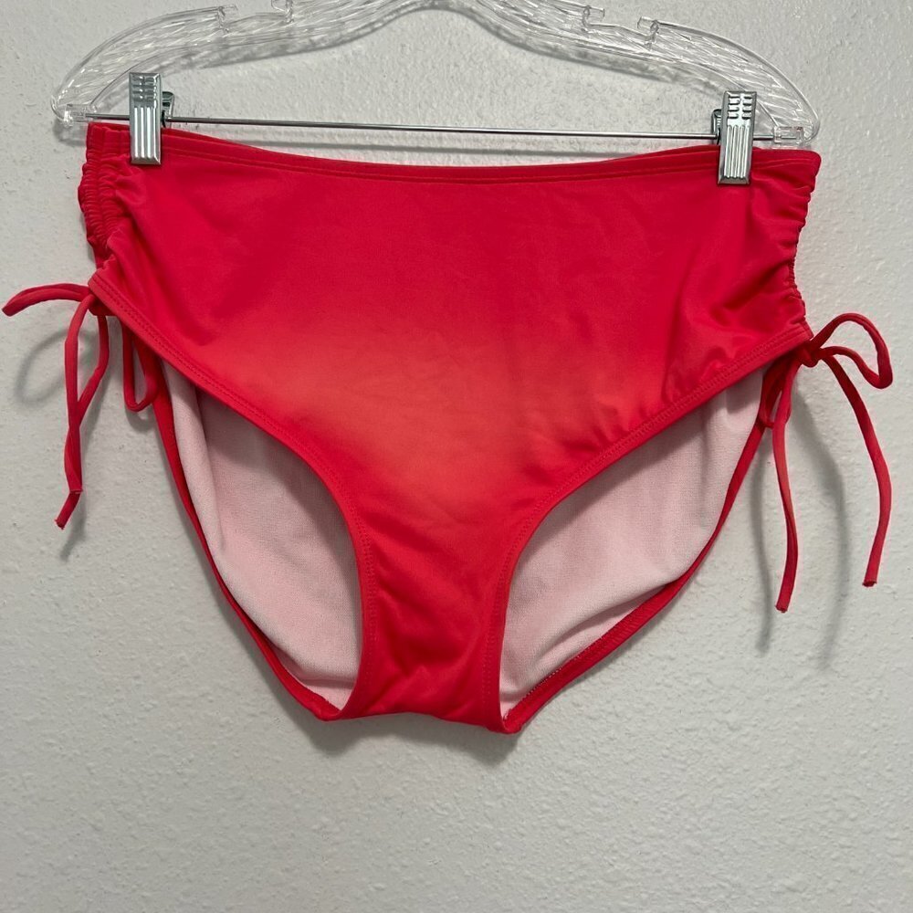 Beach House Hayden High Waist Side Tie Coral Bikini Bottom
